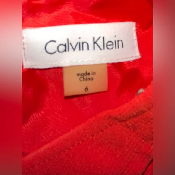 Calvin Klein Red Midi Dress - Picture 8 of 9